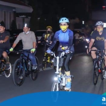 Gowes Bersama, CEP – Sehan Landjar Sempatkan Diri Menyapa Masyarakat Manado
