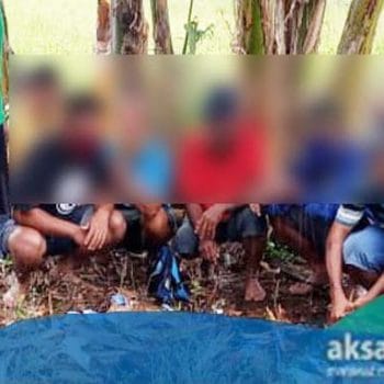 Polsek Sinonsayang Gerebek Judi Sabung Ayam