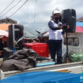 Jelang Nataru, GSVL Terus Ingatkan Prokes di Pasar – Pasar Tradisional