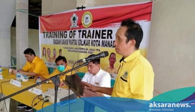 Jelang Pilkada, Golkar Manado Gelar Training of Trainer Badan Saksi