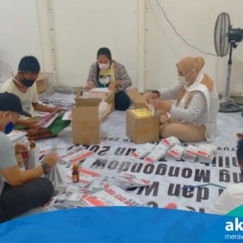 Jelang Pencoblosan, KPU Boltim Mulai Sortir Surat Suara