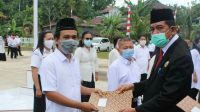 Peringatan HAB Ke-75 Kemenag Mitra Dirangkaikan Dengan Penyerahan Piagam Satya Lencana