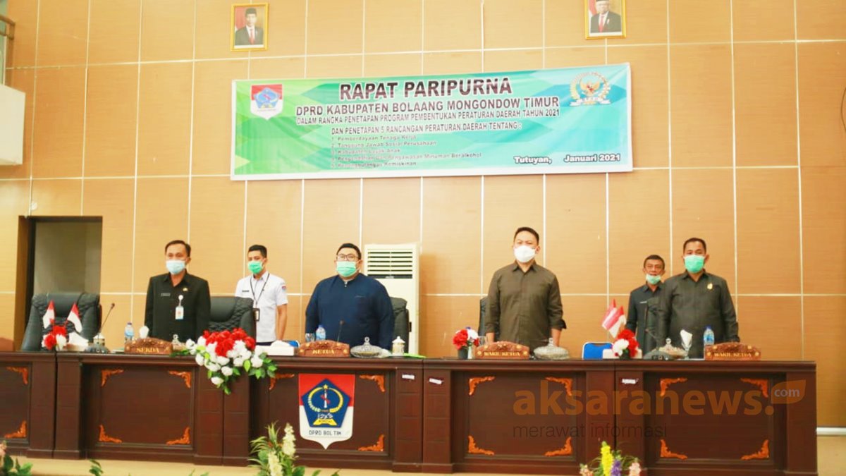 Pimpinan DPRD Boltim (Aksara Foto)