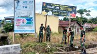 Babinsa Koramil 1303-05 Kotabunan Lakukan Pemasangan APK Covid-19