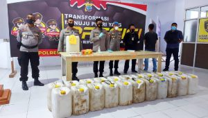 Polres Boltim ungkap peredaran ratusan liter Miras jenis captikus