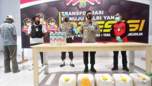 Tanpa izin, Polres Boltim amankan ratusan Miras di Kotabunan