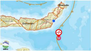 Gempa Magnitudo 4.9 guncang laut Tutuyan