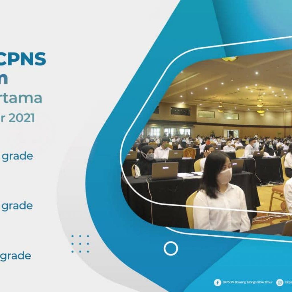 Hari pertama SKD CPNS Boltim, 270 orang lolos Passing Grade