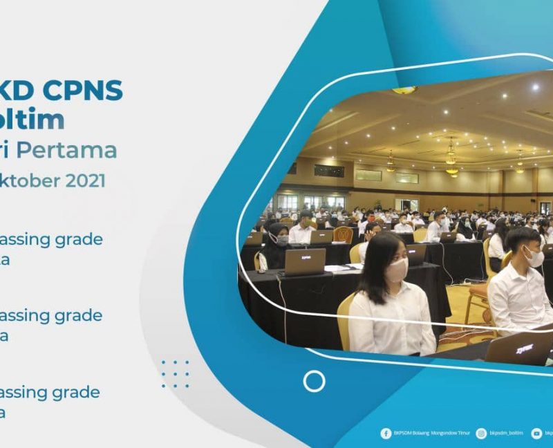 Hari pertama SKD CPNS Boltim, 270 orang lolos Passing Grade
