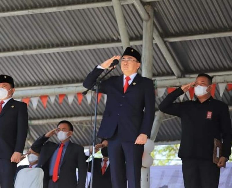 Jadi inspektur upacara, Ini pesan Wali kota AA di Hari Pahlawan