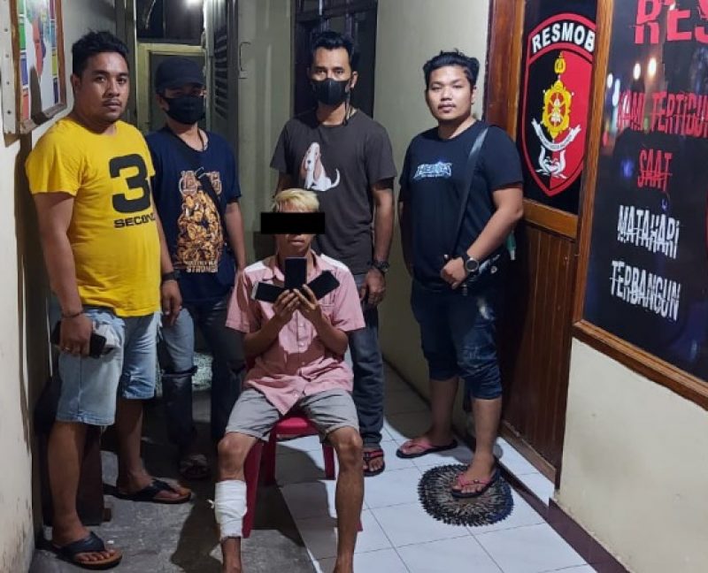 Sempat melarikan diri, Residivis curanik 22 TKP di hadiahi timah panas oleh Tim Elang Polsek Tikala