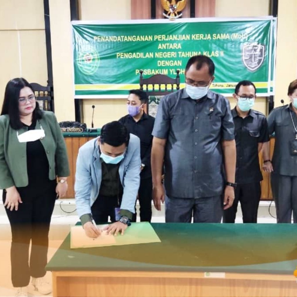 Yayasan LBH PIHAK jalin kerjasama Posbakum dengan PN Tahuna kelas II
