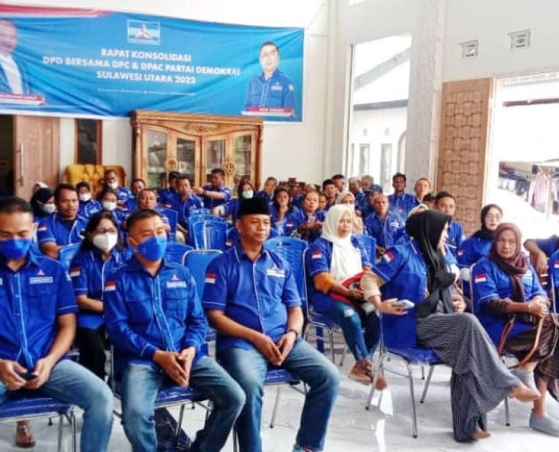 Oskar Manoppo targetkan ini usai hadiri rapat konsolidasi partai Demokrat se-Sulut