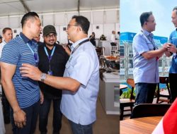 Nonton Formula E di Sirkuit Ancol, AHY disambut akrab Anies Baswedan