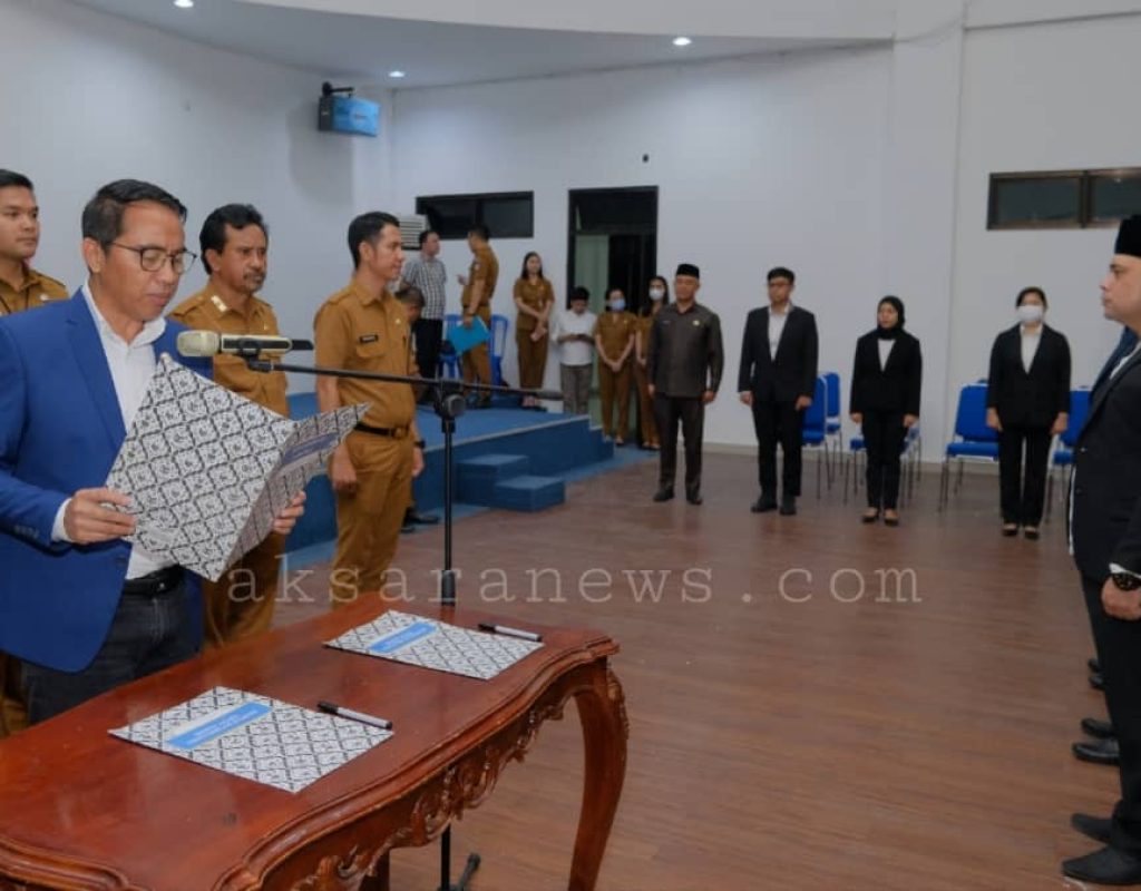 Bupati Sachrul Mamonto lantik dua jabatan hasil seleksi terbuka JPTP