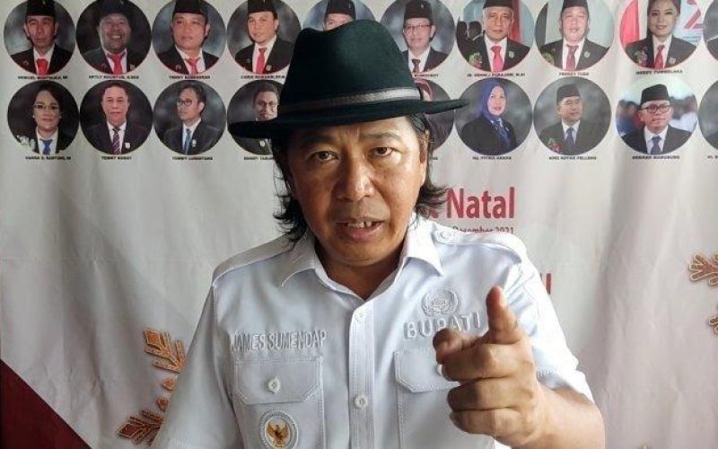 Polemik lahan kantor Camat Belang, James Sumendap tantang warga gugat ke Pengadilan