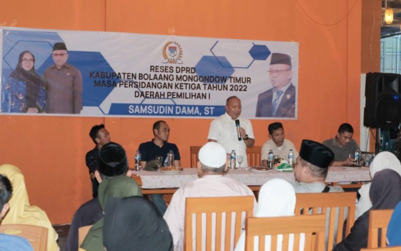 Insentif Imam Masjid dan Pegawai Syara’ di Boltim jadi perhatian khusus Reses Samsudin Dama