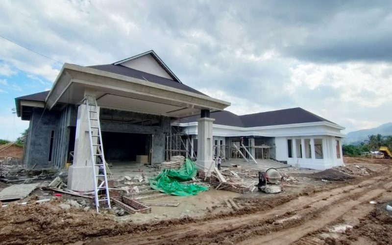 Sepekan menjelang deadline, proyek rumah dinas Bupati Boltim baru 90 Persen