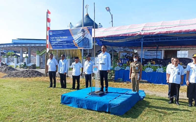 Pimpin Apel Perdana 2023, Ini Pesan Bupati Sachrul Mamonto Untuk ASN