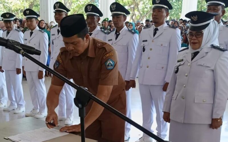 Andi Rahmawati resmi dilantik jadi Kades Pattallassang oleh Penjabat Bupati Bantaeng Andi Abubakar