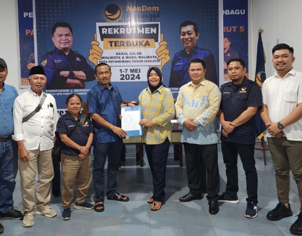 Eka Sartika Mashoeri resmi mendaftar sebagai Bakal Calon Walikota Kotamobagu ke Partai Nasdem