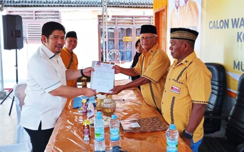Raski Mokodompit mendaftar Bakal Calon Walikota Kotamobagu ke Partai Hanura