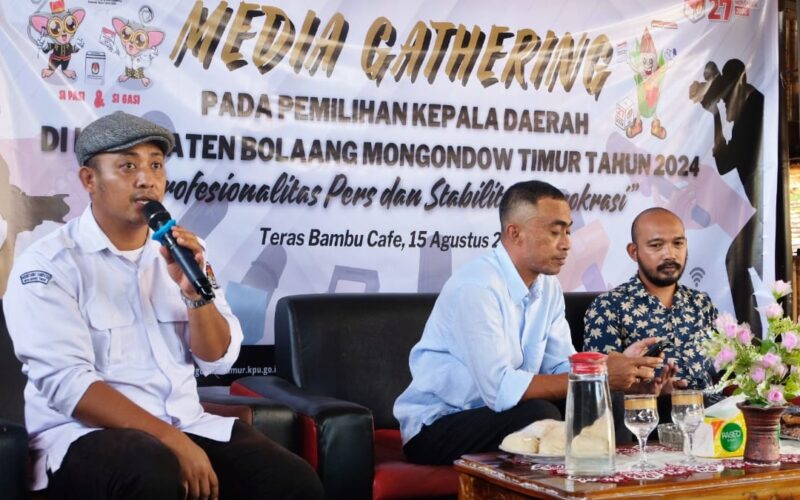 KPU Boltim Gelar Media Gathering: Fokus Profesionalitas Pers dan Stabilitas Demokrasi dalam Pilkada 2024