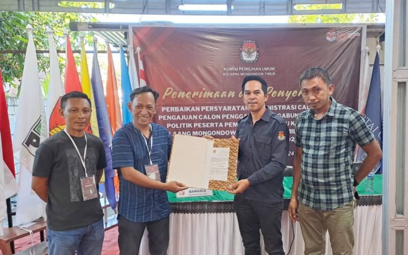 KPU Boltim terima perbaikan syarat administrasi dokumen bakal calon Bupati dan Wakil Bupati
