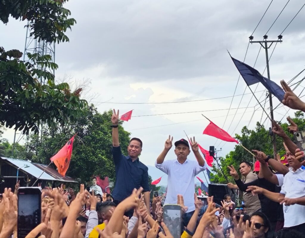 Kampanye pasangan Arus di Modayag Barat, Sachrul-Rusmin siap lanjutkan pembangunan Boltim 