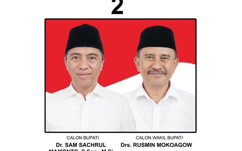 Intip Visi Misi Paslon Bupati dan Wakil Bupati Boltim Sam Sachrul Mamonto dan Rusmin Mokoagow