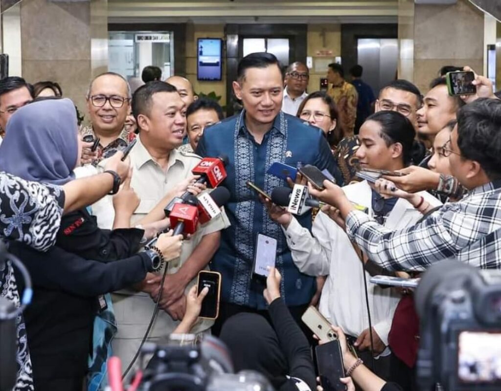Menko AHY kunjungi Kementerian ATR/BPN, tekankan sinergi Antar-Kementerian untuk keberlanjutan pembangunan infrastruktur
