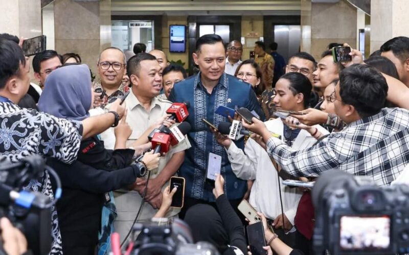 Menko AHY kunjungi Kementerian ATR/BPN, tekankan sinergi Antar-Kementerian untuk keberlanjutan pembangunan infrastruktur