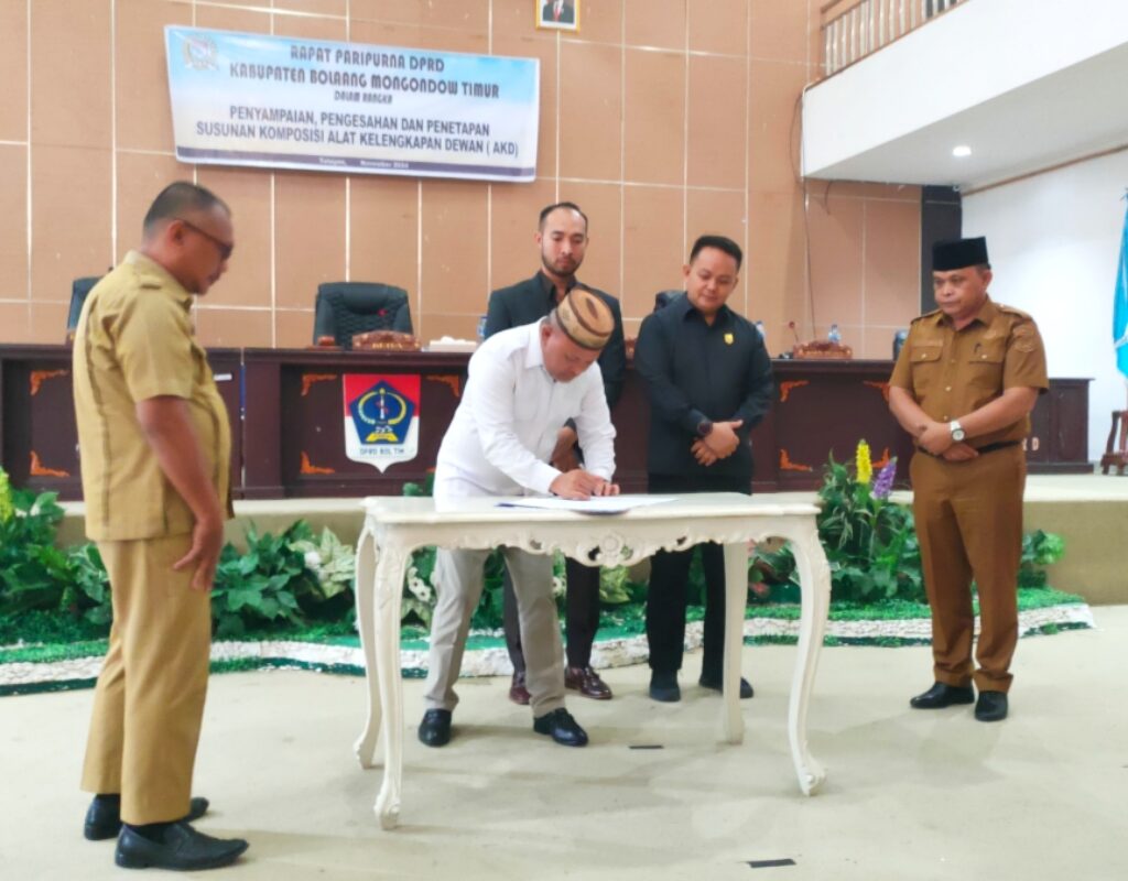Alat Kelengkapan Dewan DPRD Boltim resmi terbentuk, Wilken, Sadikin dan Meykin Ketua Komisi