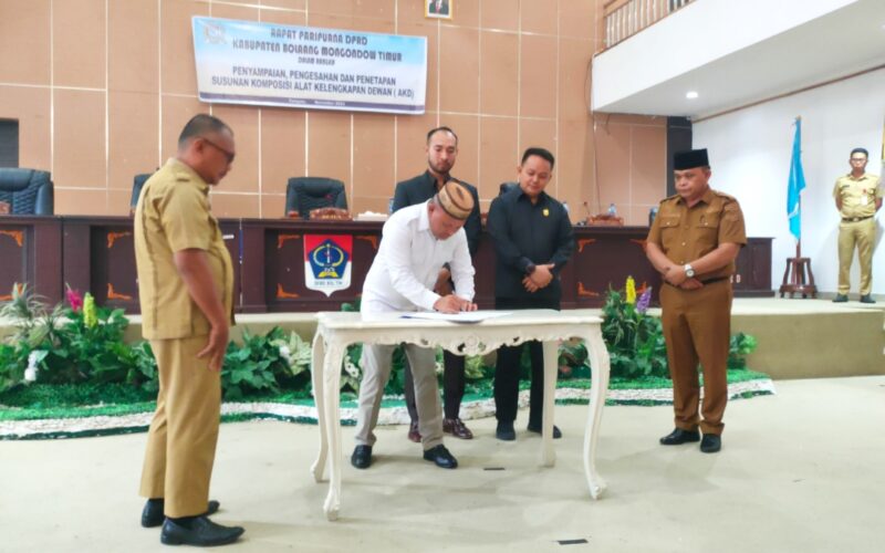 Alat Kelengkapan Dewan DPRD Boltim resmi terbentuk, Wilken, Sadikin dan Meykin Ketua Komisi