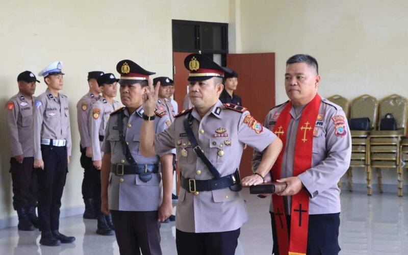 Kapolsek Nuangan resmi berganti, IPDA Reynold Wowor gantikan AKP Moh Rosid