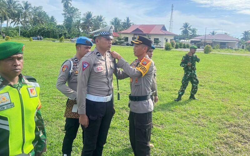 Polres Boltim gelar apel pasukan Operasi Lilin Samrat 2024 untuk amankan Natal dan Tahun Baru