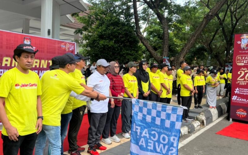 Pemkab Bantaeng kolaborasi KPU gelar Sosialisasi Jalan Sehat Pilkada Serentak