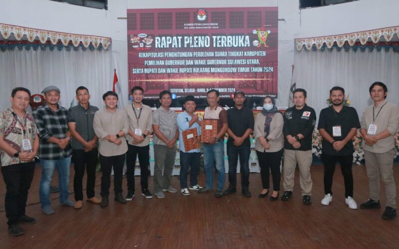 Tok! KPU Boltim tetapkan hasil rekapitulasi suara Pilkada 2024, begini hasilnya
