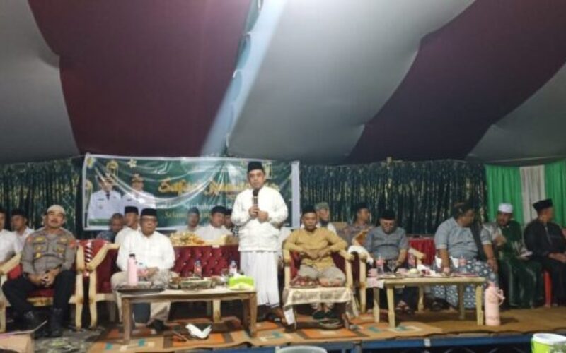 Bupati Bolmong Yusra Alhabsyi Safari Ramadhan di Dumoga, Warga Antusias