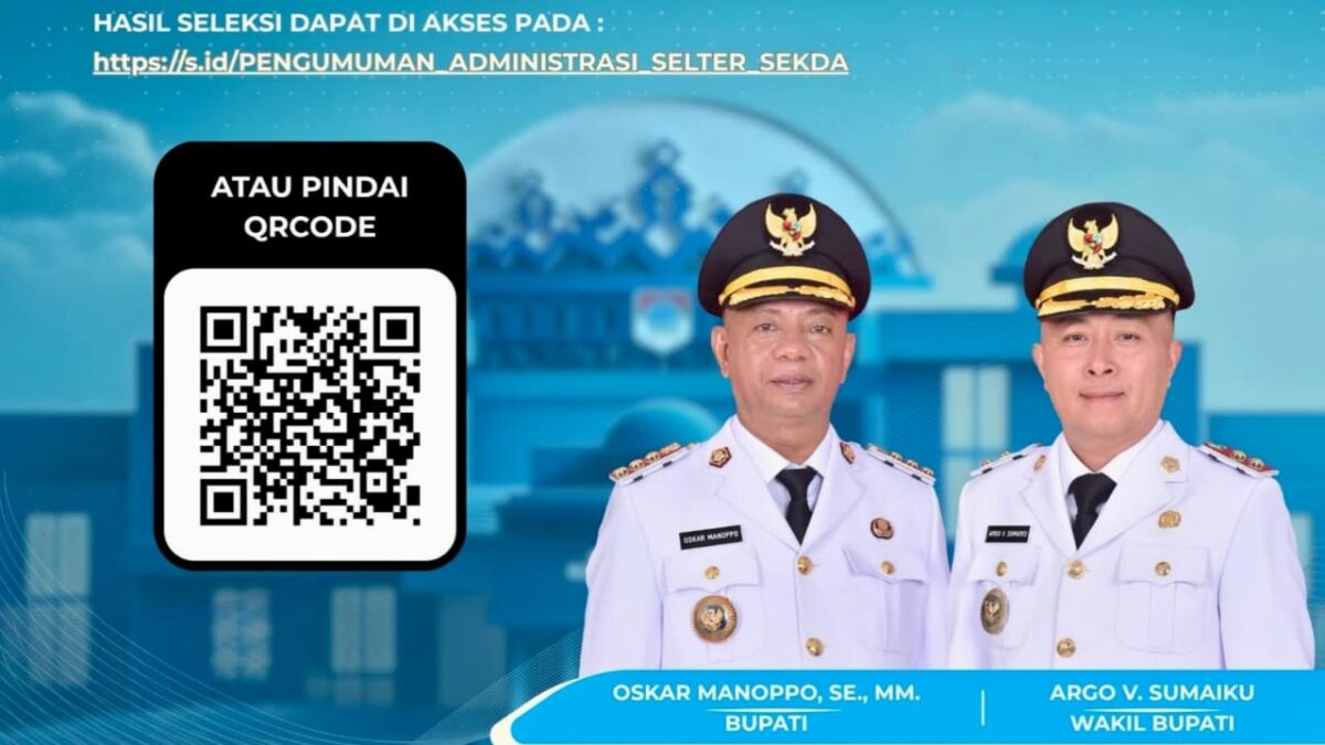 Lima nama lolos seleksi sekda boltim 2025