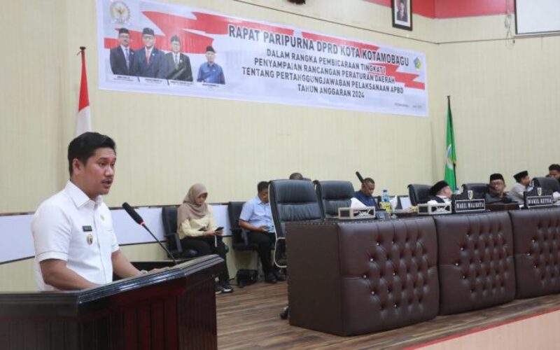 Wakil Wali Kota Kotamobagu sampaikan Ranperda APBD 2024
