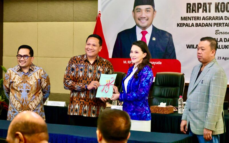 Gubernur Sherly apresiasi program sertipikasi tanah ATR/BPN