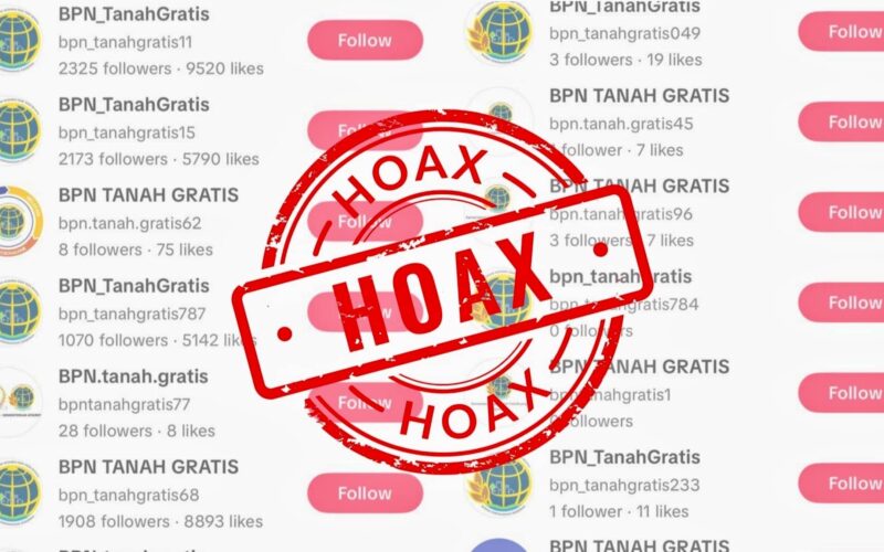 Waspada Penipuan! Viral “BPN Tanah Gratis” di TikTok Ternyata Hoaks