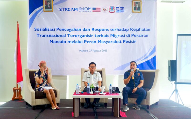 Polda Sulut Ajak Warga Pesisir Manado Cegah Perdagangan Orang