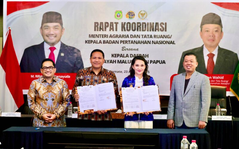 Menteri ATR Rakor di Malut: Sertipikasi tanah butuh dukungan Pemda