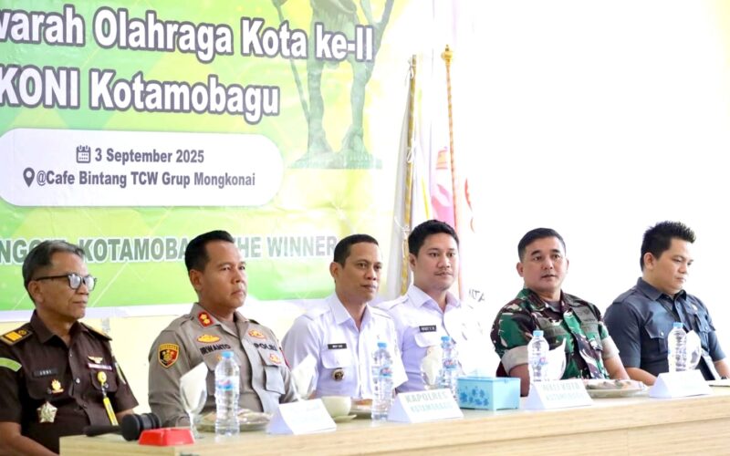 Musorkot II KONI Kotamobagu 2025, Wali Kota Dorong Konsolidasi Prestasi Olahraga