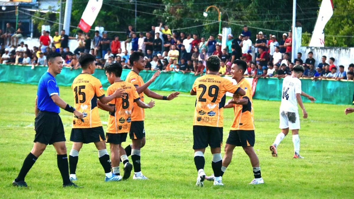 Trio Gold Hunter taklukan Modayag FC 6-0 di Bupati Cup Boltim 2025