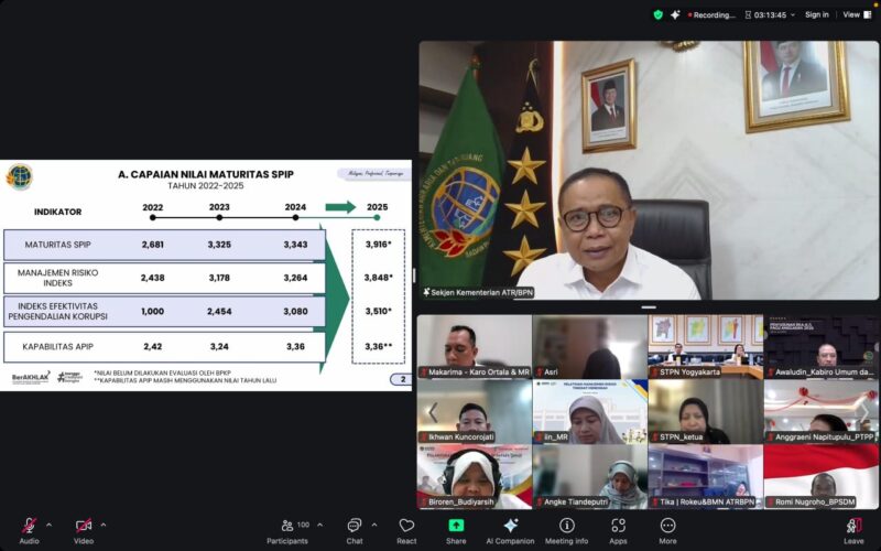 Sekjen ATR/BPN Tekankan Kolaborasi dalam Penguatan SPIP