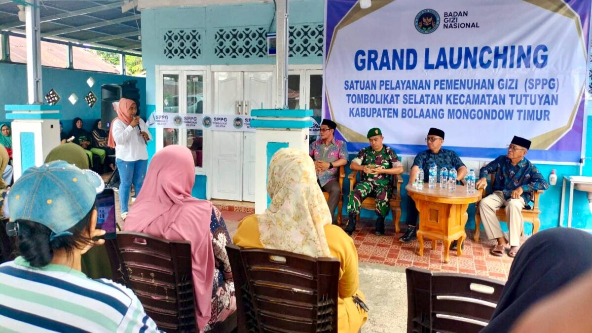 Boltim Luncurkan Dapur Gizi Pertama, SPPG Tombolikat Selatan Resmi Beroperasi