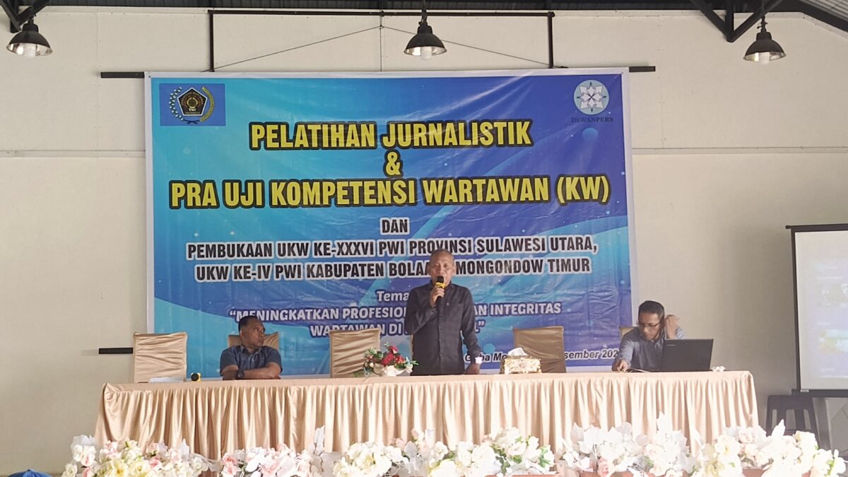 Tingkatkan Mutu Pers, PWI Boltim Gelar Pelatihan Jurnalistik dan Pra UKW
